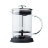 Bialetti Ruční napěňovač mléka skleněný 330 ml - černá